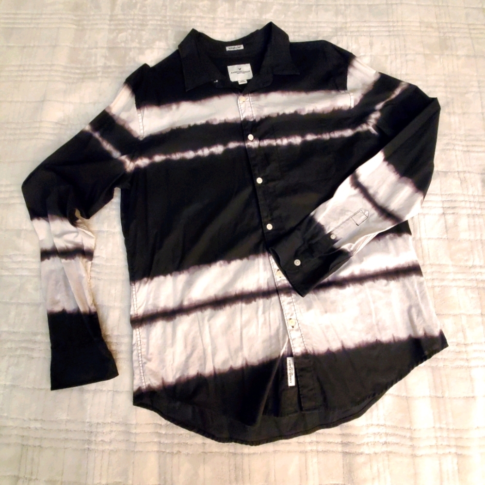 American Eagle Ls Button Shirt - image 1